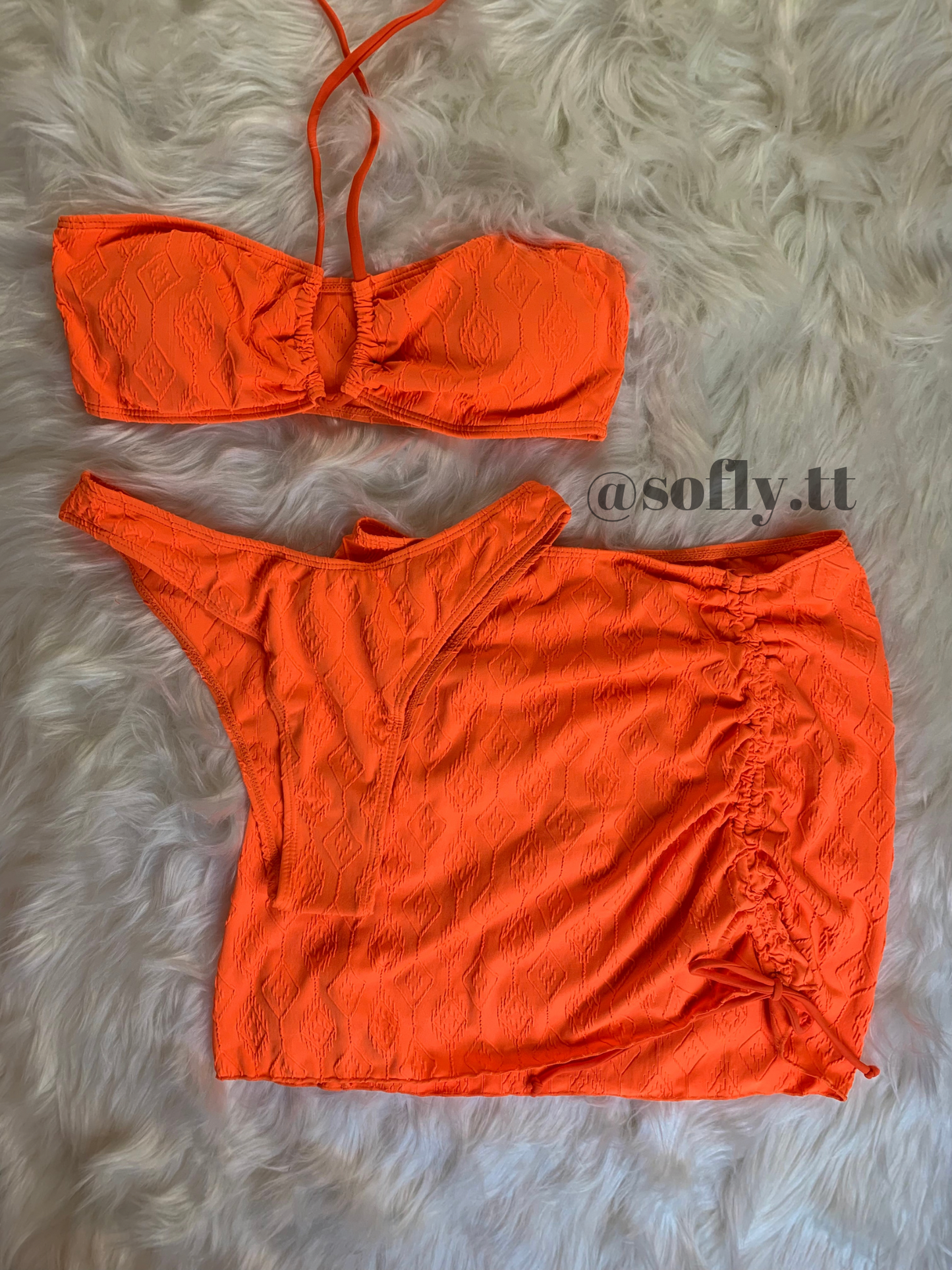 Orange 3 Piece Swim