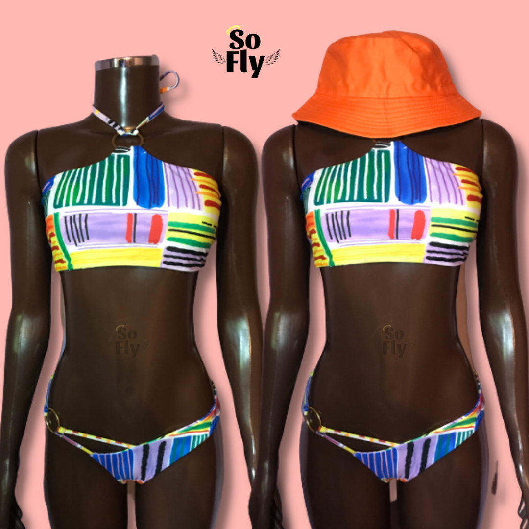 Colourful Graphic Bikini