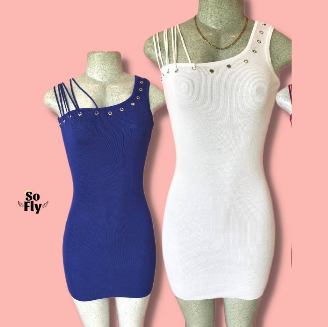 One shoulder mini dress